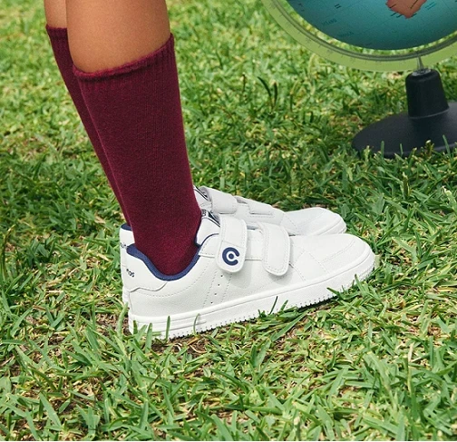 Colegiales Deportivos Barefoot Goflex Blanco Marino